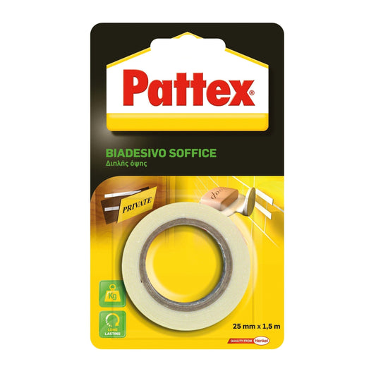 Bricocenter DOUBLE-SIDED SOFT ADHESIVE TAPE 25 MMX1,5MT