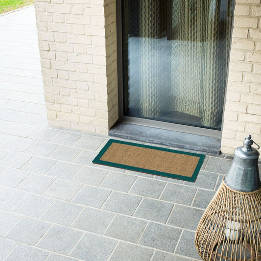 Bricocenter DOORMAT COCONUT GREEN BORDER 25X50 CM 14 MM