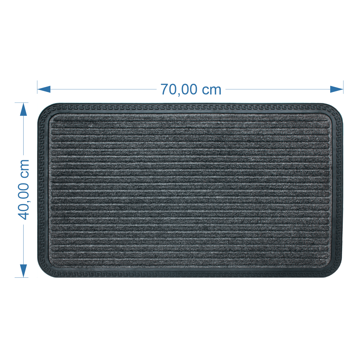 Bricocenter BORDER DOORMAT 40X70 CM POLYPROPYLENE AND RUBBER