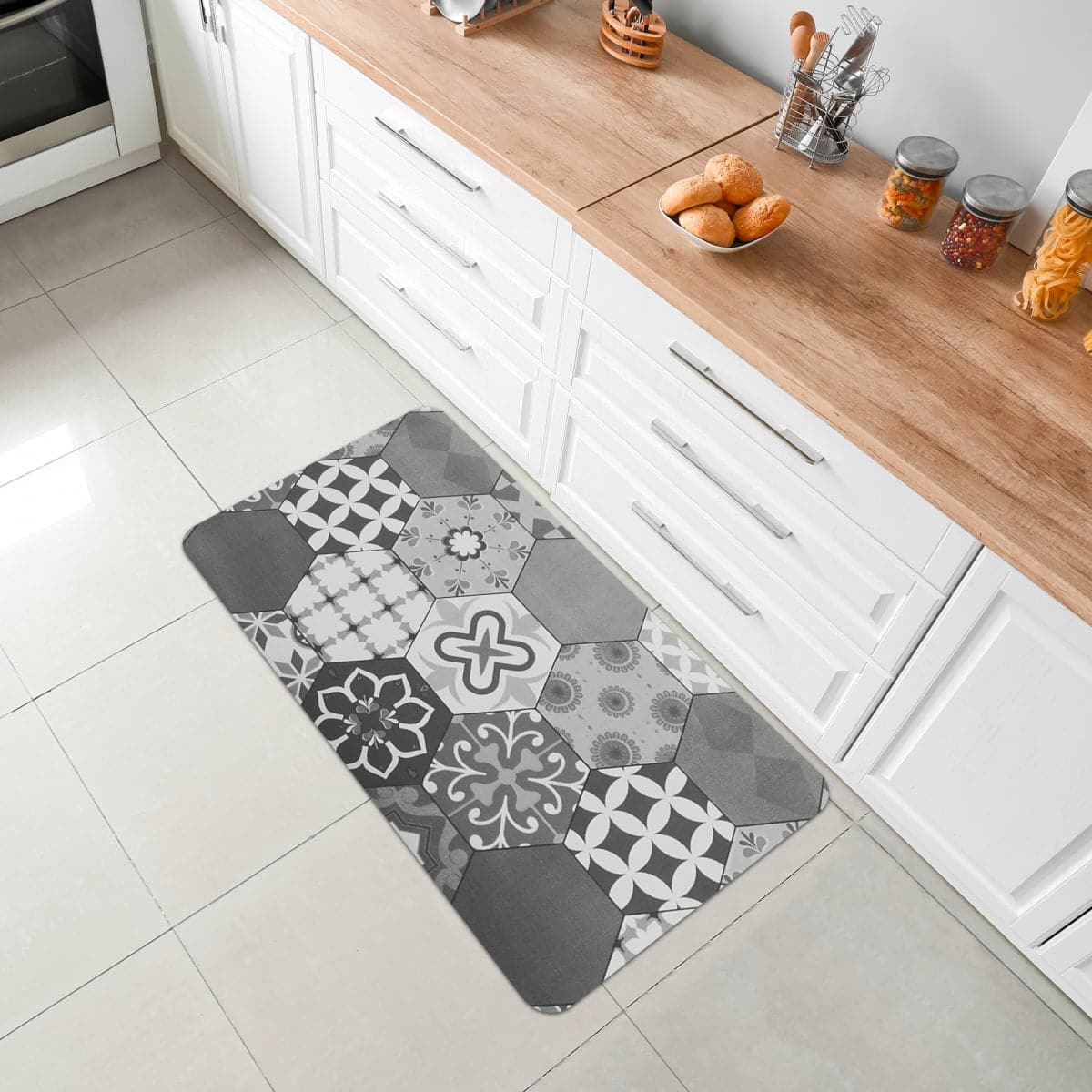 FLOOR TILE MAT 50X100CM PVC