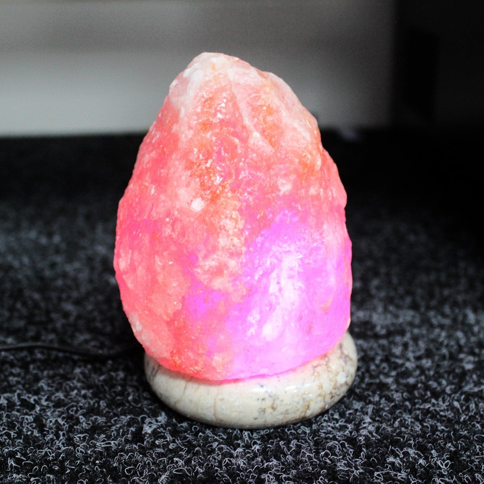 Bliss Quality USB Natural Salt Lamp - 11.5 cm (multicolored light)