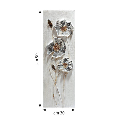 PAINTING ON CANVAS 30X90 CM FLORAL SUBJECT - best price from Maltashopper.com BR480007017