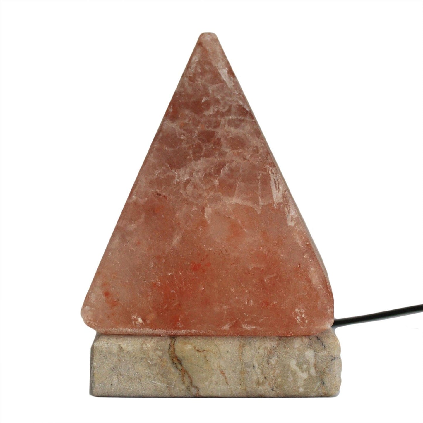 Quality USB Pyramid Salt Lamp - 9 cm (white light) - best price from Maltashopper.com QSALT-48