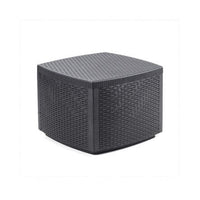 VESUVIO ANTHRACITE RATTAN-TYPE WOVEN LOUNGE WITH CUSHIONS - best price from Maltashopper.com BR500012997