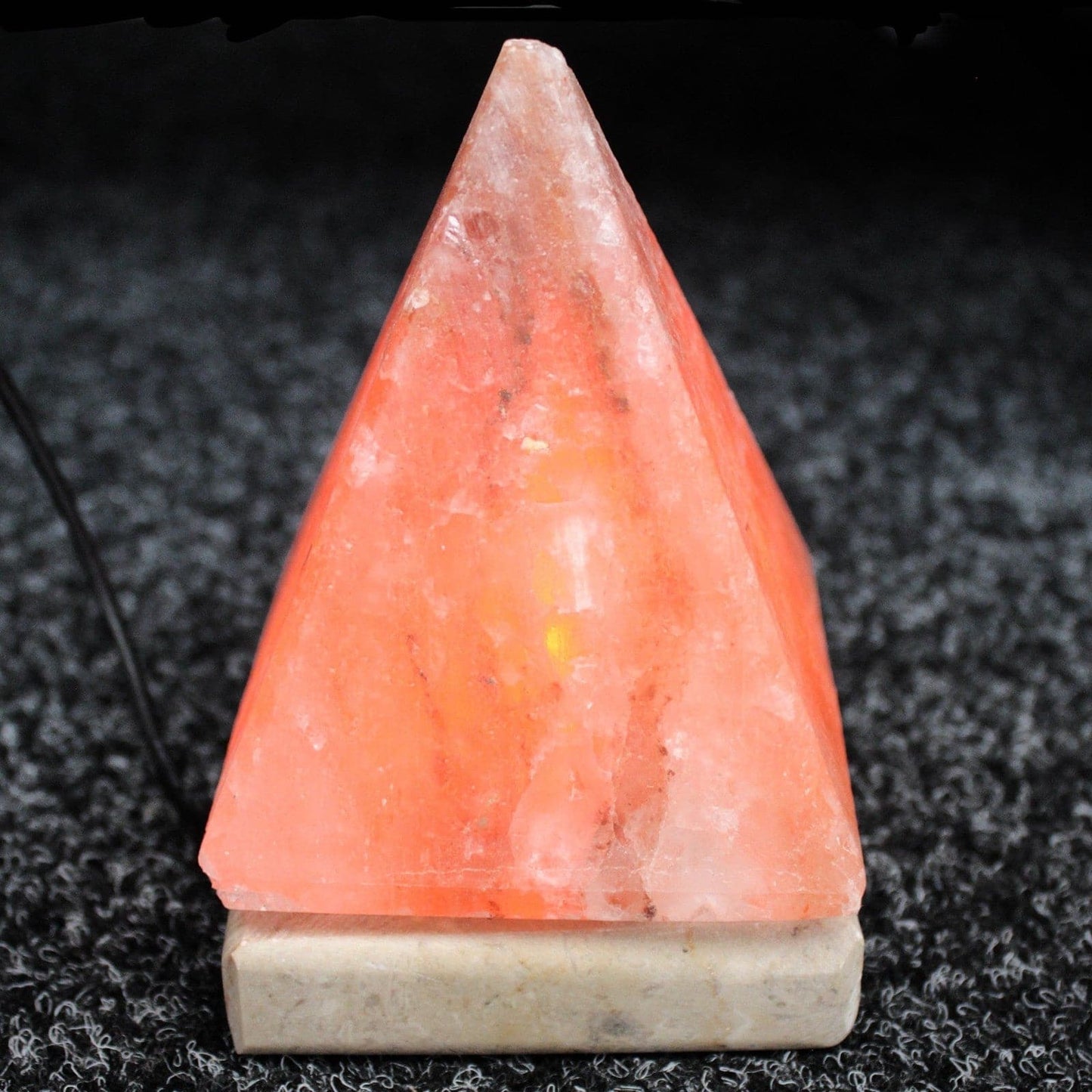 Quality USB Pyramid Salt Lamp - 9 cm (white light) - best price from Maltashopper.com QSALT-48