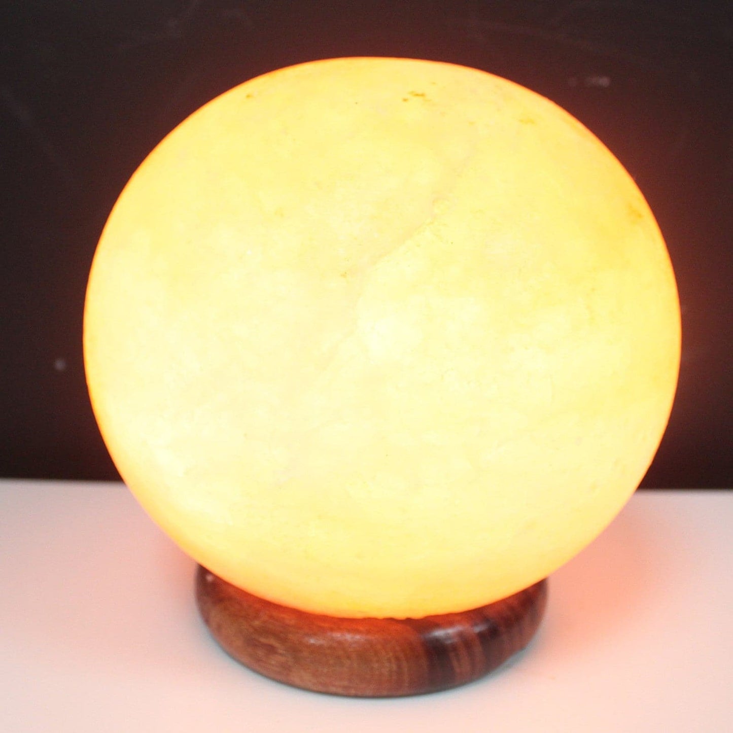 Bliss Salt Lamp Ball - Big Wooden Base