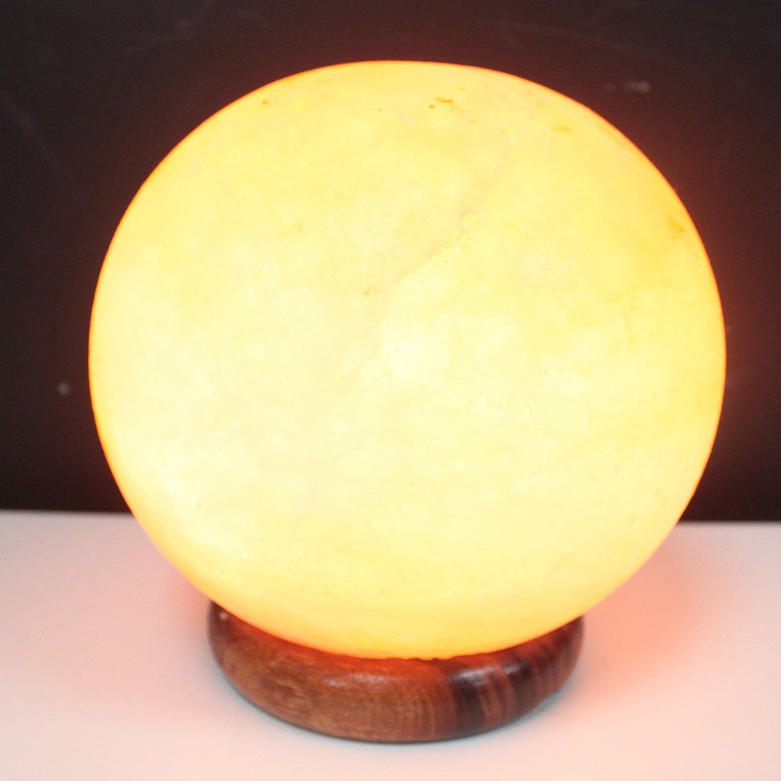 Bliss Salt Lamp Ball - Big Wooden Base