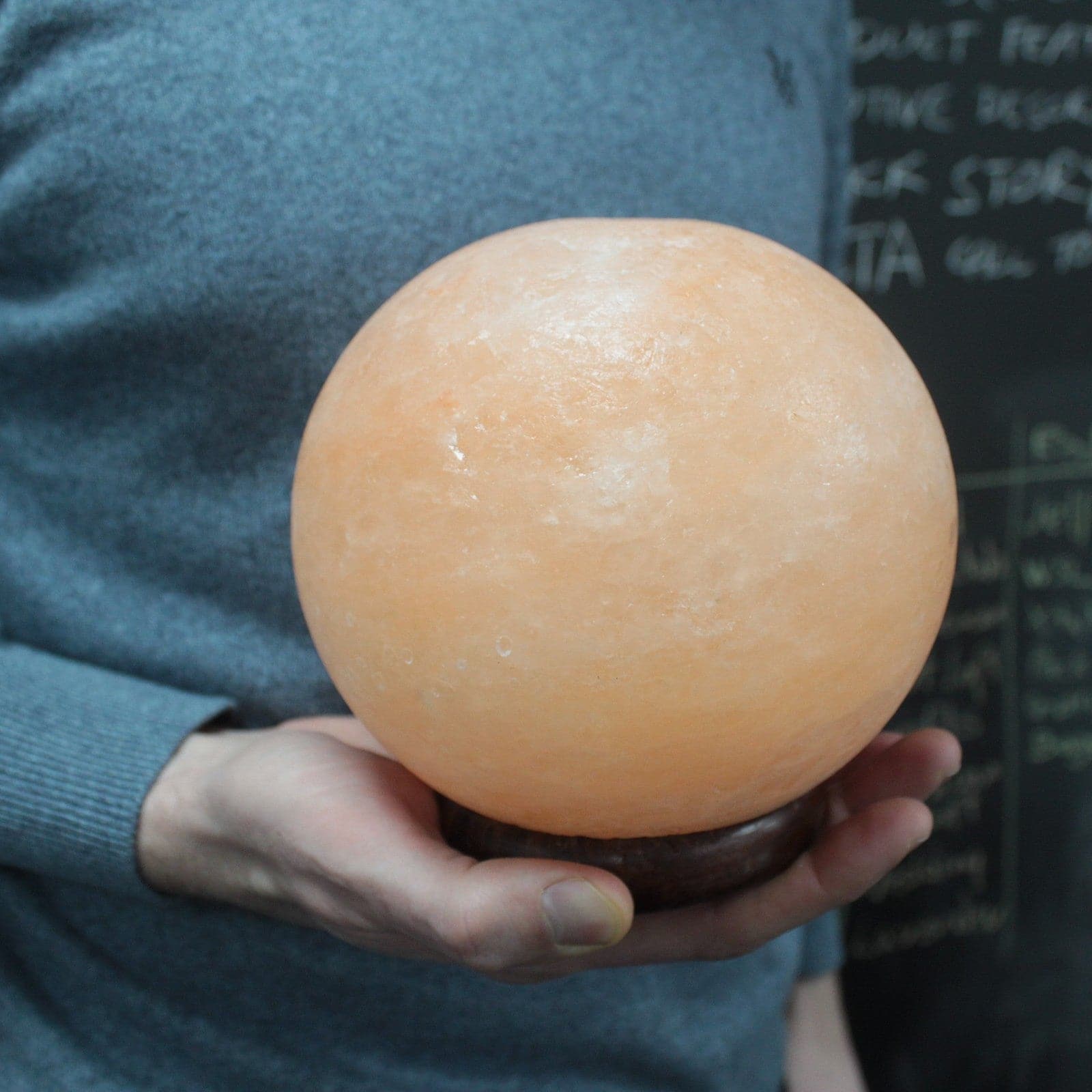 Bliss Salt Lamp Ball - Big Wooden Base