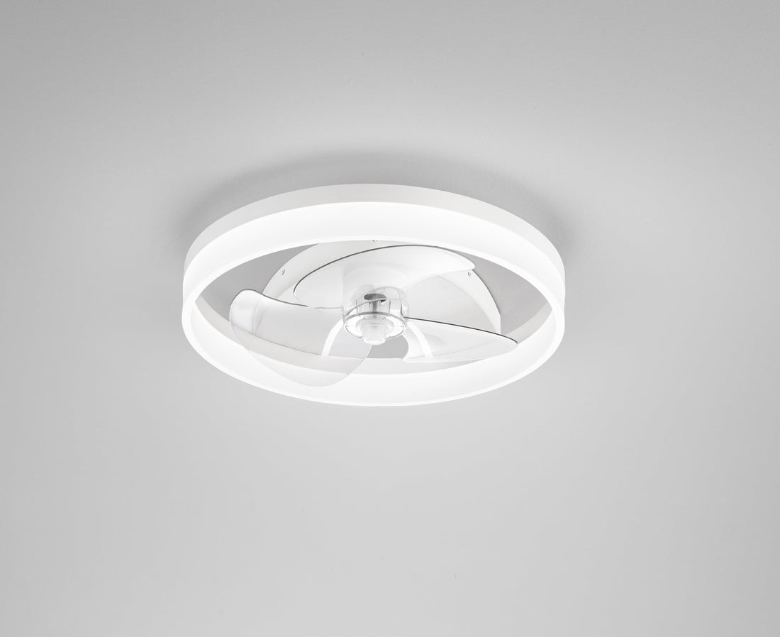 ESPERO CEILING LIGHT WITH FAN WHITE D50 CM LED 28W CCT WITH REMOTE CONTROL - best price from Maltashopper.com BR420008242
