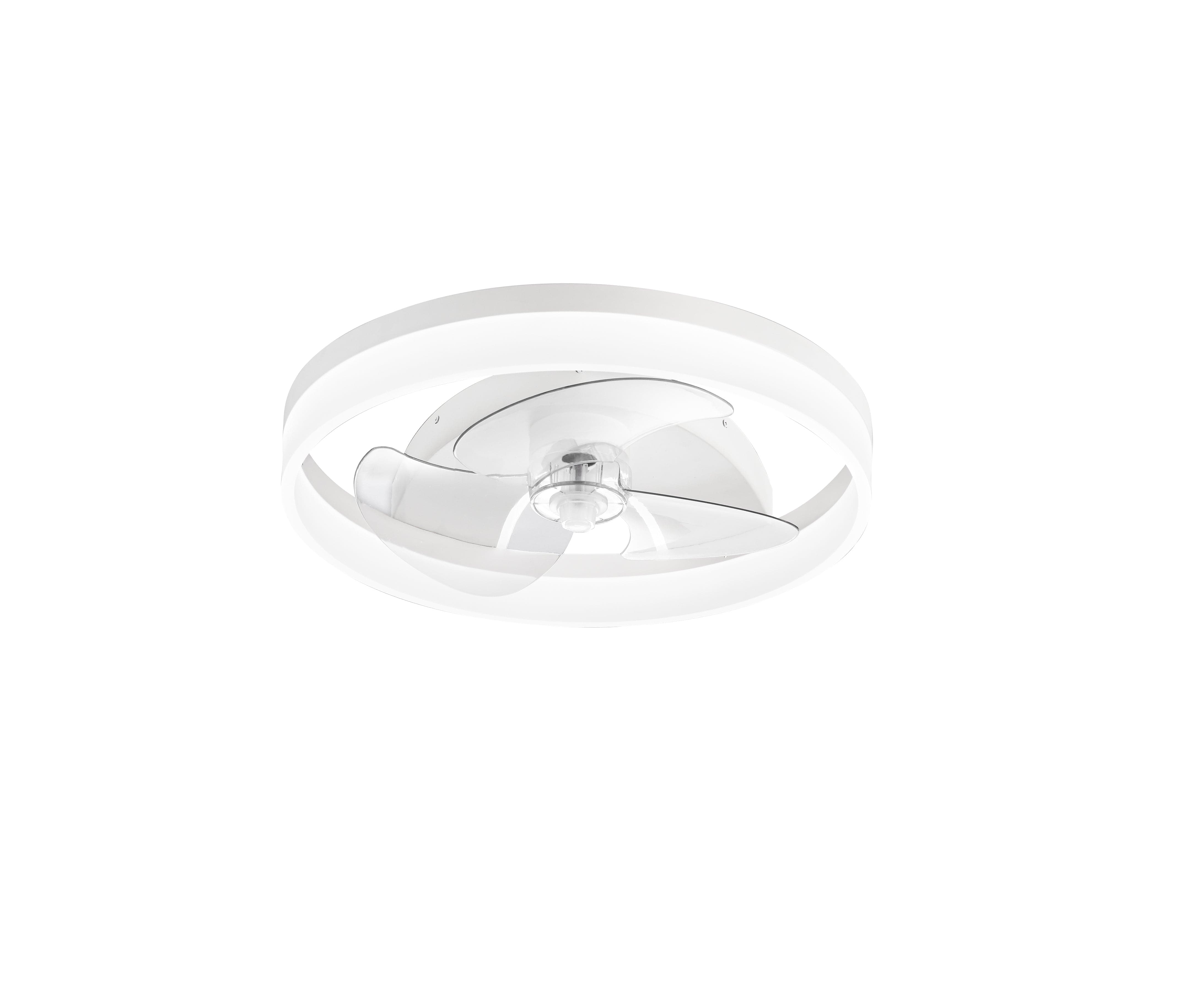 ESPERO CEILING LIGHT WITH FAN WHITE D50 CM LED 28W CCT WITH REMOTE CONTROL