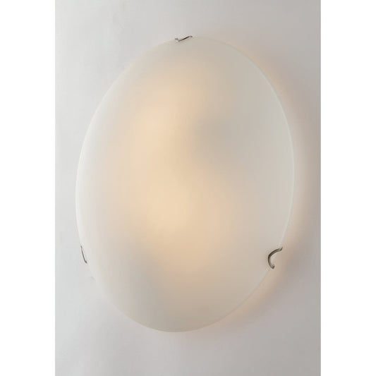 WHITE GLASS PORTHOLE CEILING LIGHT D30 2XE27=60W