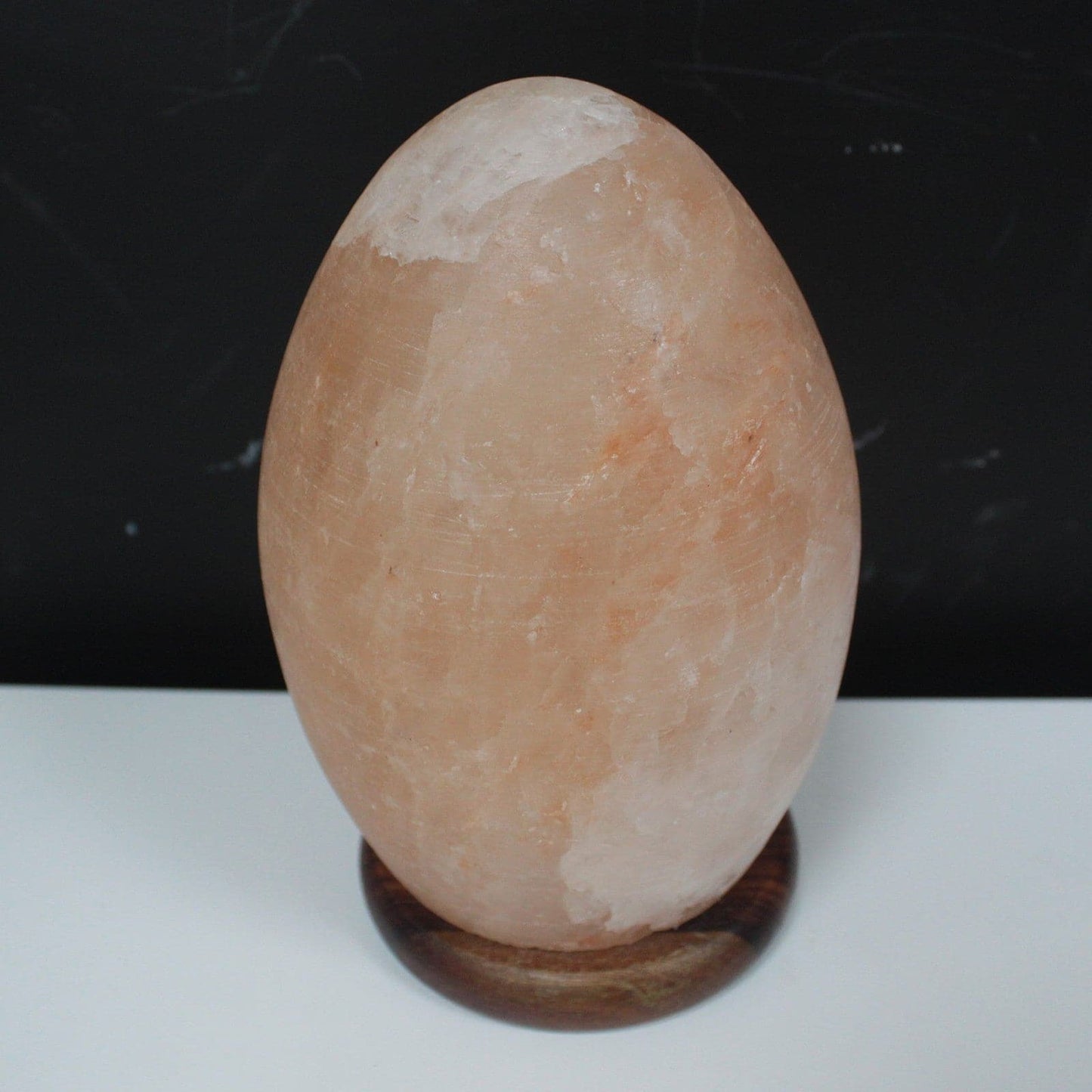 Bliss Salt Lamp Egg - Wooden Base