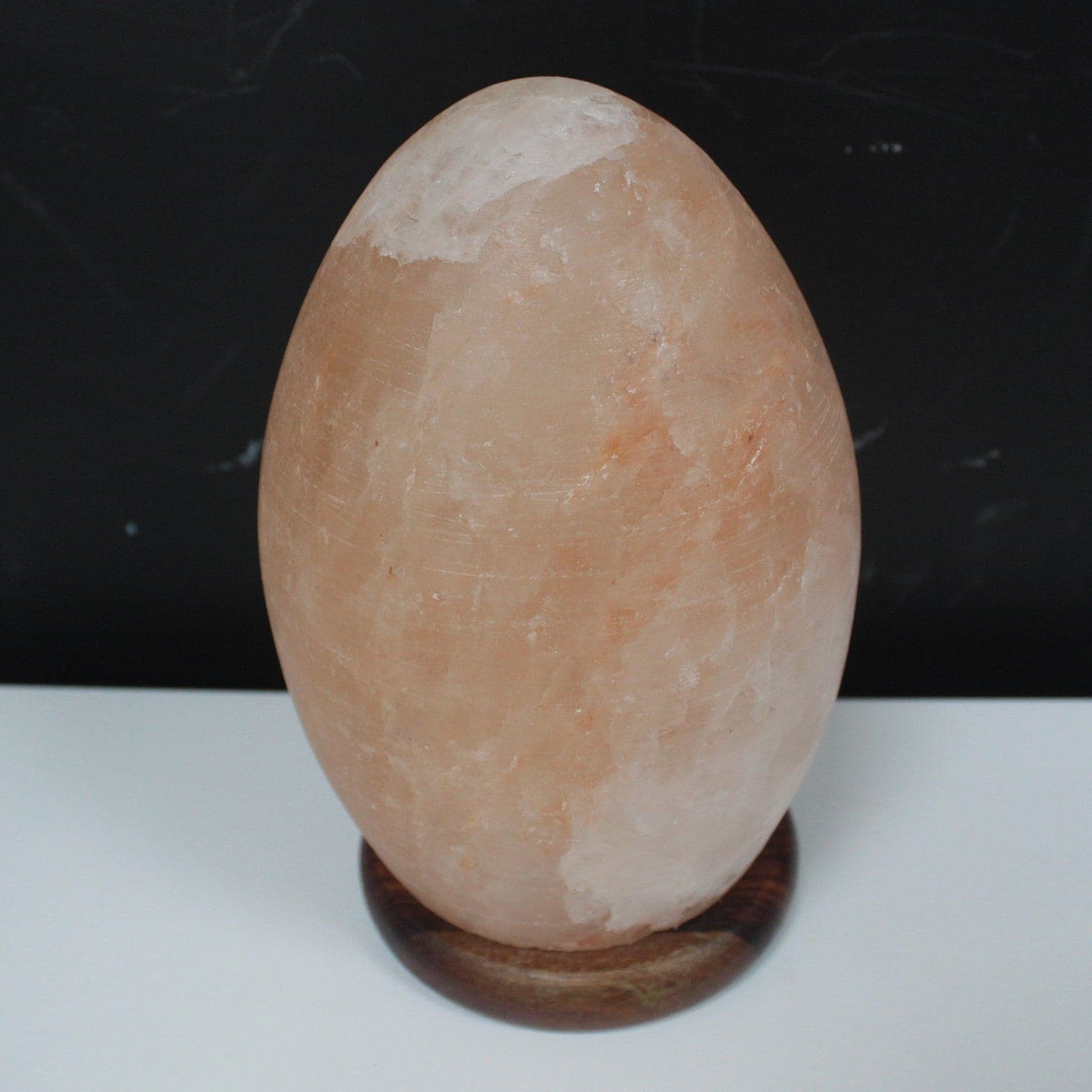 Bliss Salt Lamp Egg - Wooden Base