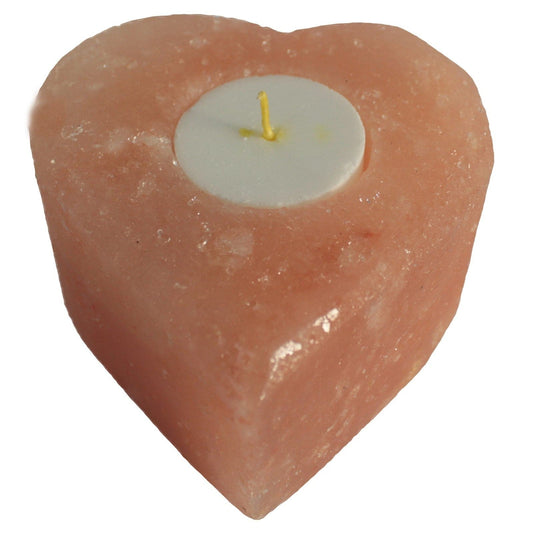 Salt Candle Holder - Med Heart - best price from Maltashopper.com QSALT-31