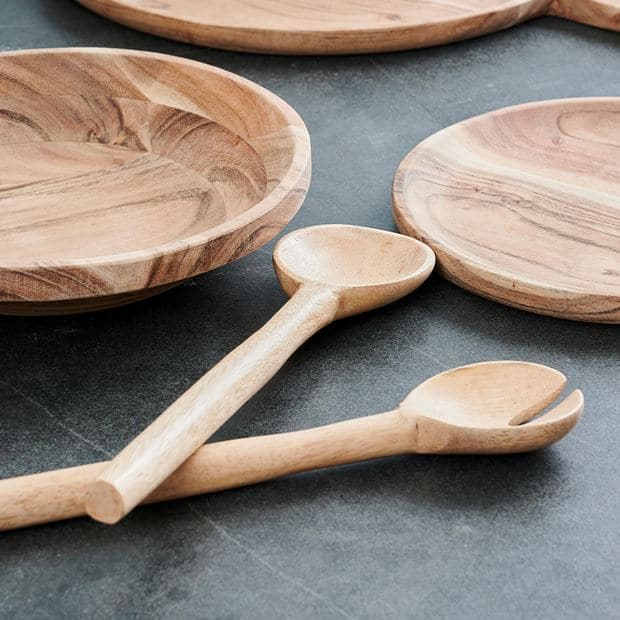 PURE LUXURY Natural serving set H 2 x W 7 x L 28 cm - best price from Maltashopper.com CS655487