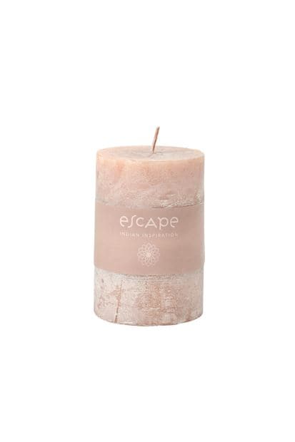 INDIAN INSPIRATION Beige scented candle H 10 cm - Ø 6,5 cm