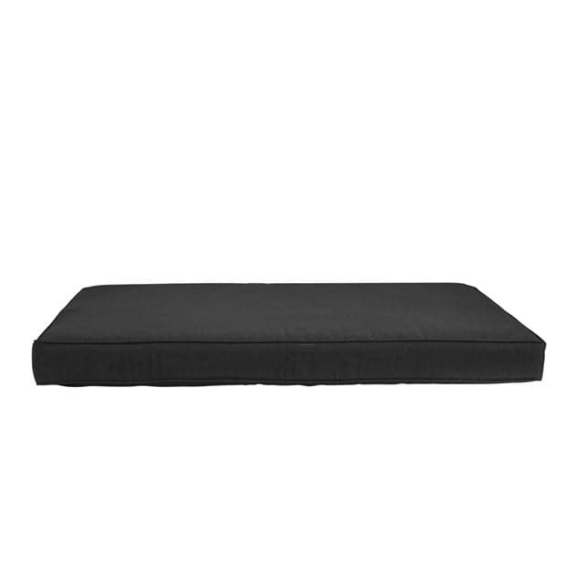 PAULETTA Black bench cushion W 80 x L 120 x D 12 cm - best price from Maltashopper.com CS663740