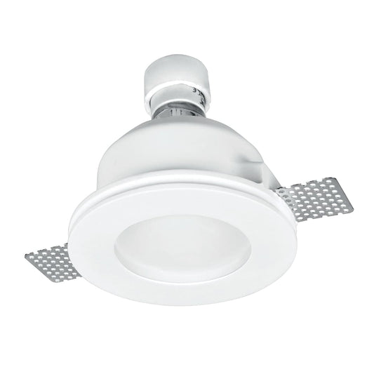 Bricocenter SNOW PLASTER WHITE RECESSED SPOTLIGHT 12X6 CM 1XGU10=4W