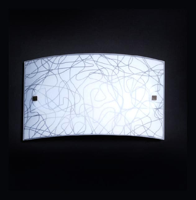 ARTICA WALL LIGHT WHITE GLASS 32X7X20CM E27=42W