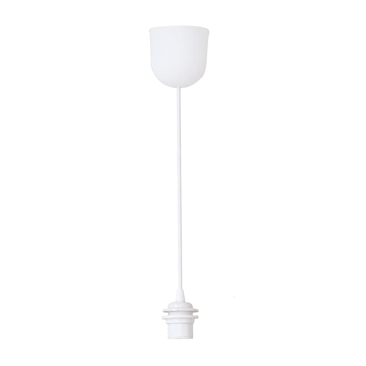 PENDEL JULY PLASTIC WHITE 70 CM E27=60W - best price from Maltashopper.com BR420002379