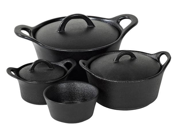 Casa FERO Baking cup 12 CL black, H 4,5 cm - Ø 9,8 cm