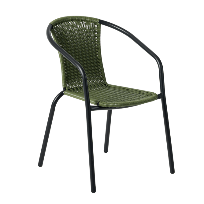 GERONA Stacking chair khaki - best price from Maltashopper.com CS689416