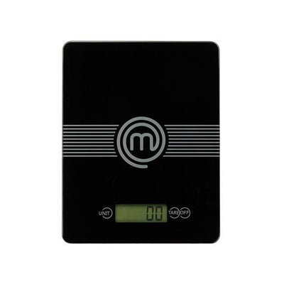 MASTERCHEF Black kitchen scale H 1.9 x W 14 x D 18 cm - best price from Maltashopper.com CS670782