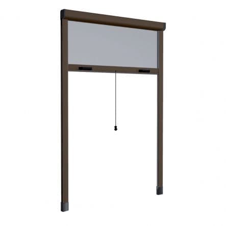 MOSQUITO NET IN BROWN VERTICAL KIT WITH SCREWS+CLUTCH 120X170 CM - best price from Maltashopper.com BR410211945
