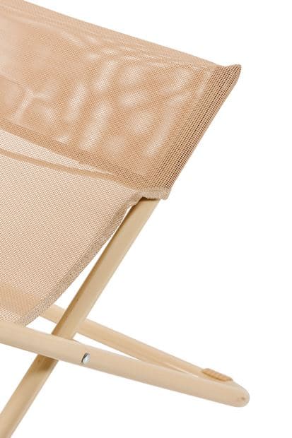 Casa MALTA Deckchair in sand H 80 x W 57 x D 90 cm