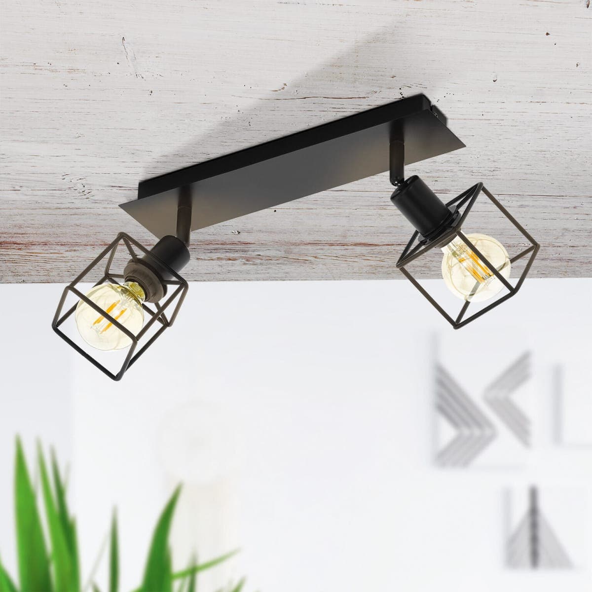 Bricocenter ELDRICK METAL SPOTLIGHTS BLACK0 2XE14=28W
