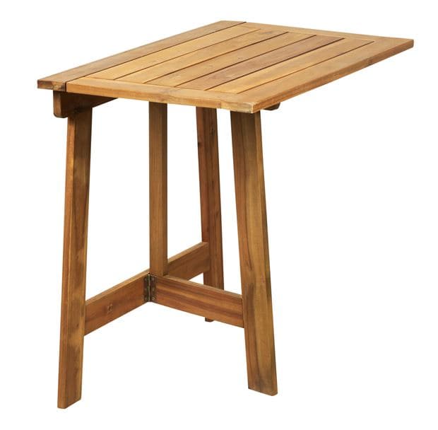UTAH Brown folding table H 73 x W 82 x D 50 cm - best price from Maltashopper.com CS602770