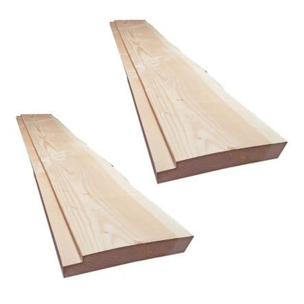 PAIR OF 200X30/38 CM BOARDS, 50 MM THICK, WITH CUT-OUTS FOR VERTIGO TABLE GLASS - best price from Maltashopper.com BR440001792