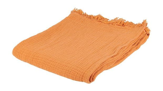 HAPPY Orange plaid W 130 x L 170 cm - best price from Maltashopper.com CS669991