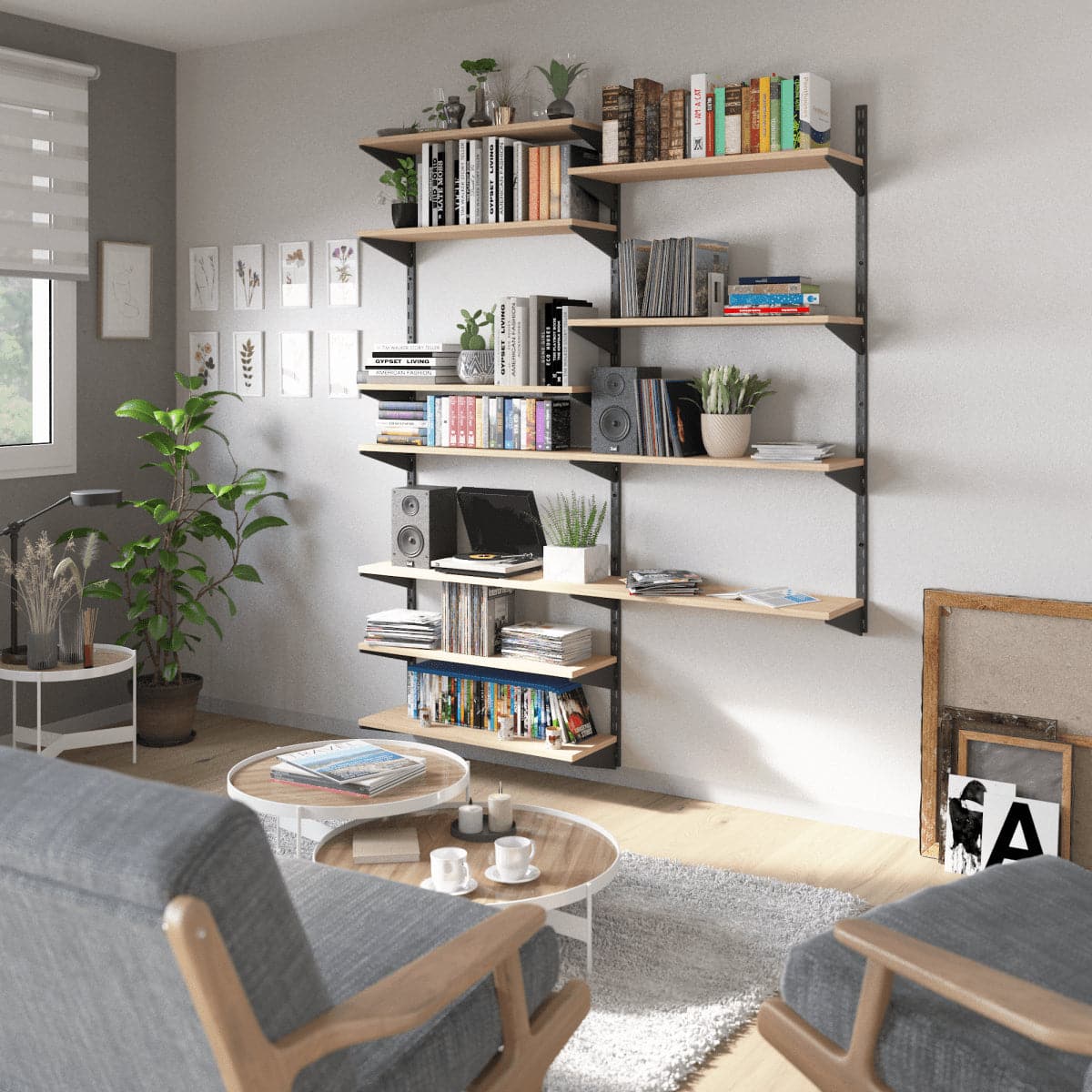 U-SHAPED SHELF 47 CM MATT BLACK SPACEO - Premium Rack System from Bricocenter - Just €6.99! Shop now at Maltashopper.com