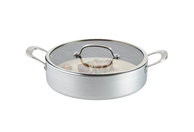 KASTROL Casserole with silver lid H 7.5 cm - Ø 28 cm - best price from Maltashopper.com CS654409