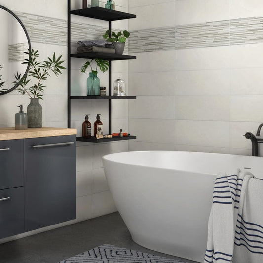 Bricocenter RIV 20X50 TYPO LIGHT GREY 1.60 M2