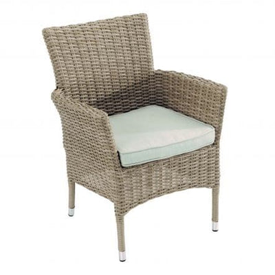 COSTA RICA NATERIAL DINING ARMCHAIR synthetic wicker, aluminum - best price from Maltashopper.com BR500012499