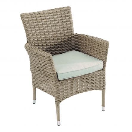 COSTA RICA NATERIAL DINING ARMCHAIR synthetic wicker, aluminum