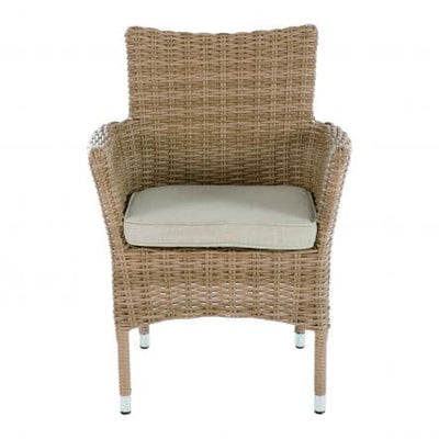 COSTA RICA NATERIAL DINING ARMCHAIR synthetic wicker, aluminum - best price from Maltashopper.com BR500012499