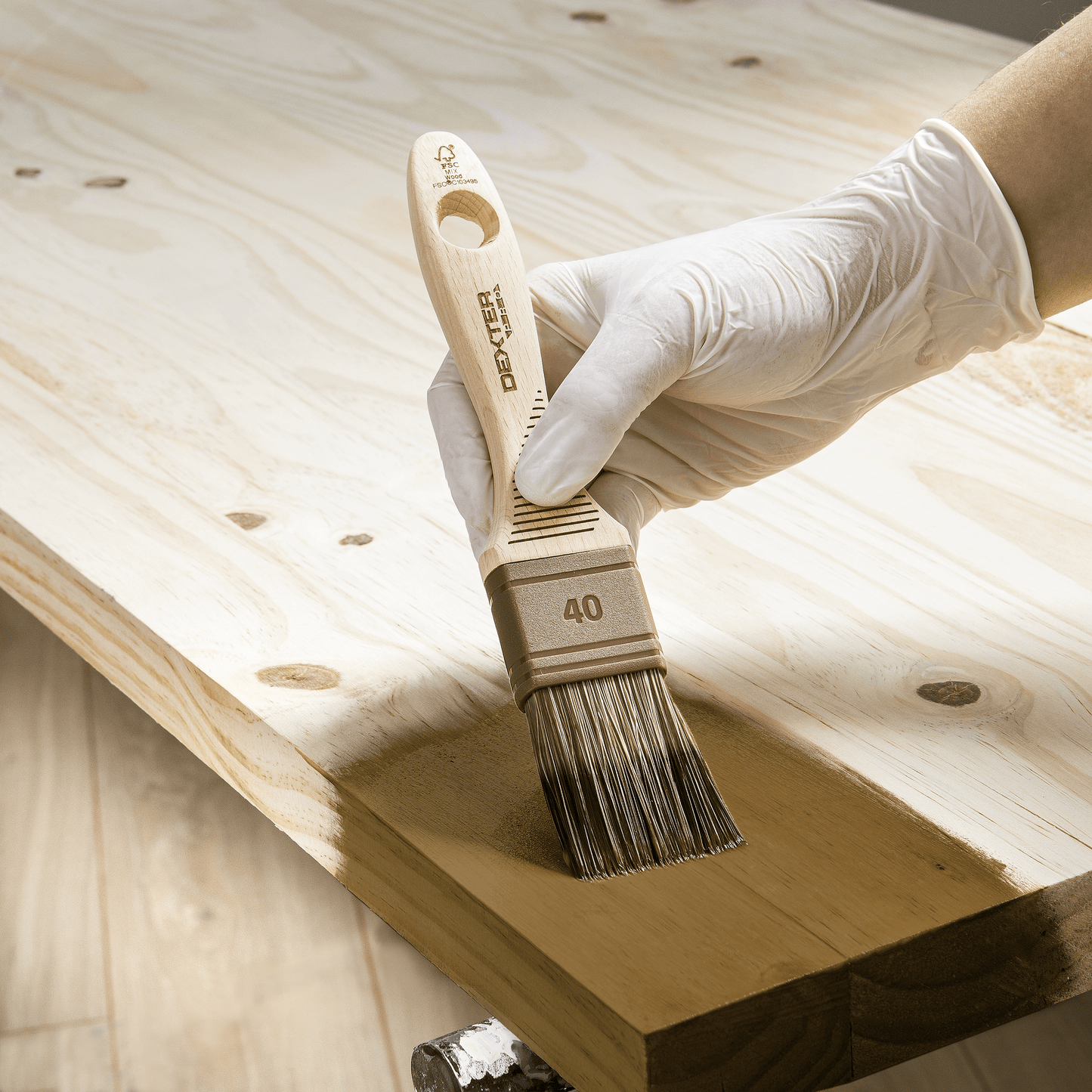 Bricocenter WOOD VARNISH DARK WALNUT SATIN 0.25 L LUXENS
