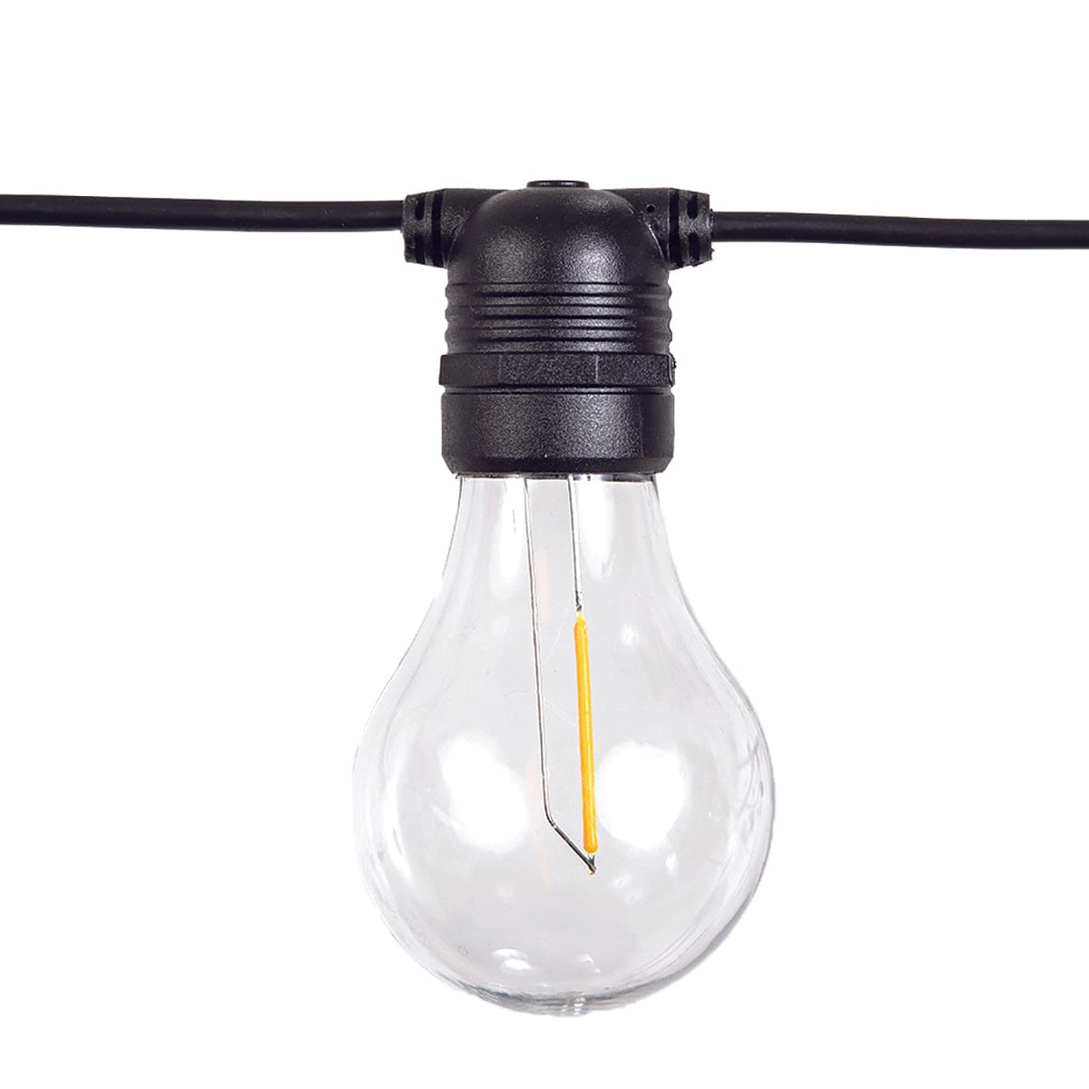 Bricocenter ALLEGRA LIGHT GARLAND BLACK 8MT 10XE27 IP44