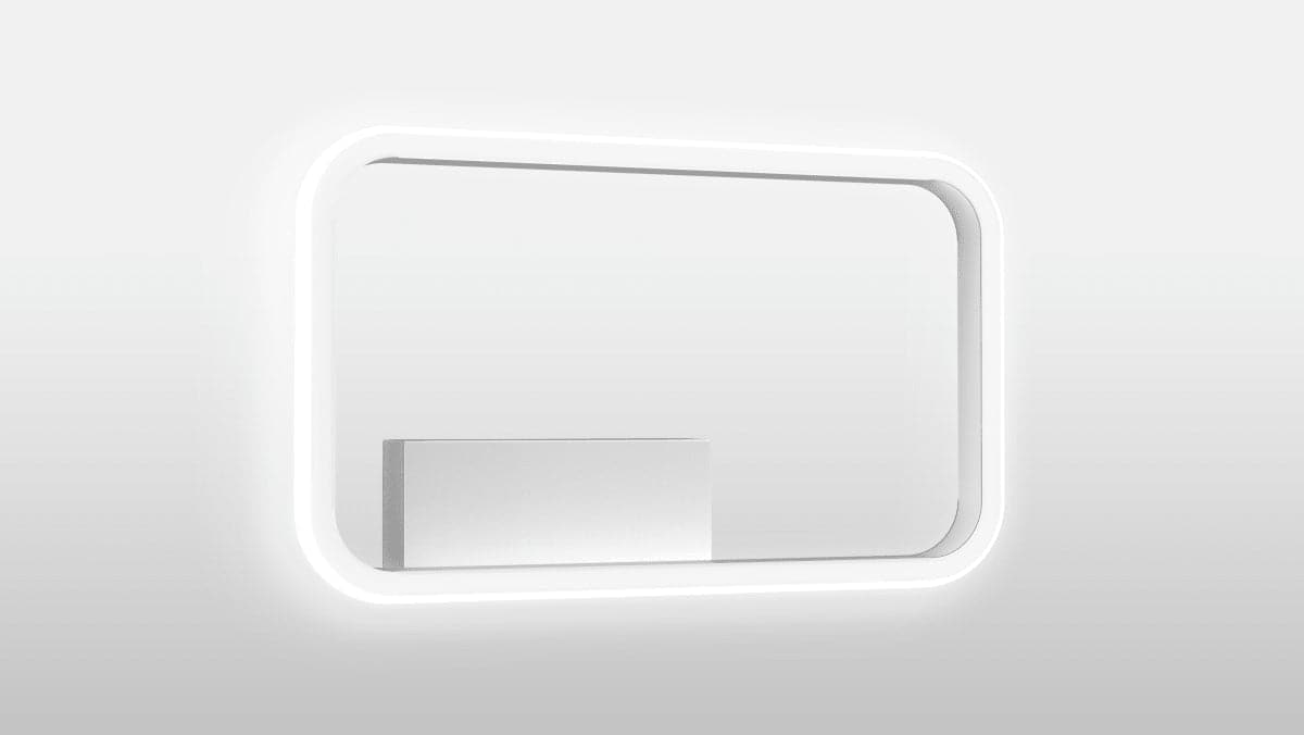 Bricocenter NATA ALUMINIUM WALL LAMP WHITE 15X25 CM LED 12W NATURAL LIGHT