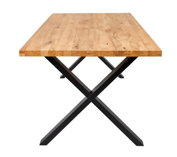 NEW OAK Natural tabletop H 4 x W 95 x L 200 cm - best price from Maltashopper.com CS667359