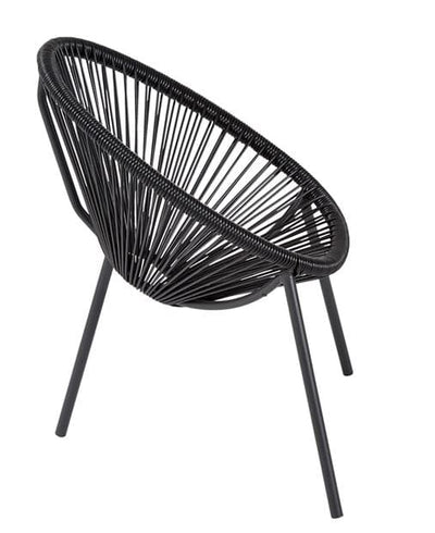 ACAPULCO Children's chair black H 56 x W 43 x D 42 cm - best price from Maltashopper.com CS630056