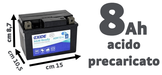 Bricocenter BATTERIA EXIDE AGM 12V/8AH YTX9-BS-Y