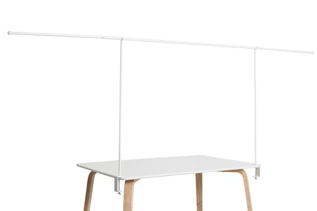 Extendable decoration bar 140-250 cm white H 90 x W 140 x D 5 cm - best price from Maltashopper.com CS618170