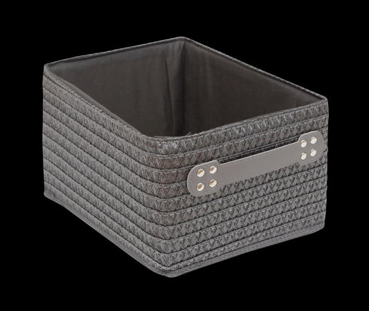 BELL SENSEA ORGANISER BASKET DARK GREY FABRIC W32 D15 H22 CM - best price from Maltashopper.com BR430006426