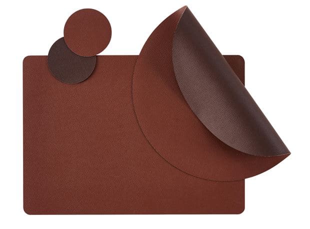 NAPPA Placemat light brown, dark brownØ 38 cm - best price from Maltashopper.com CS656985