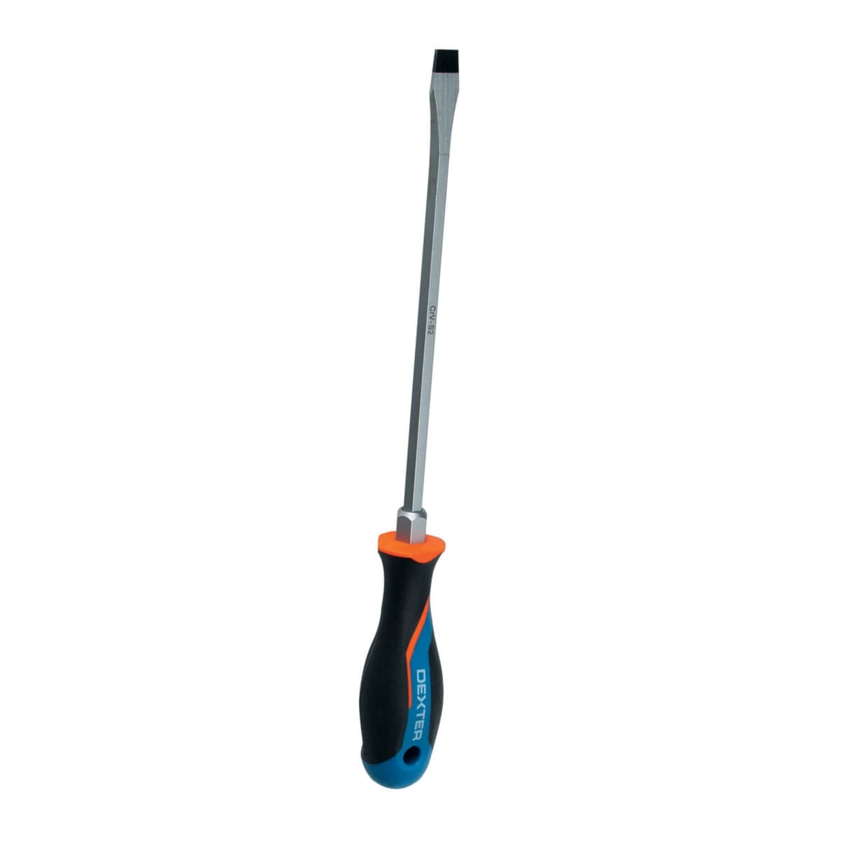 DEXTER SLOTTED SCREWDRIVER SL 10X200MM, CHROME VANADIUM