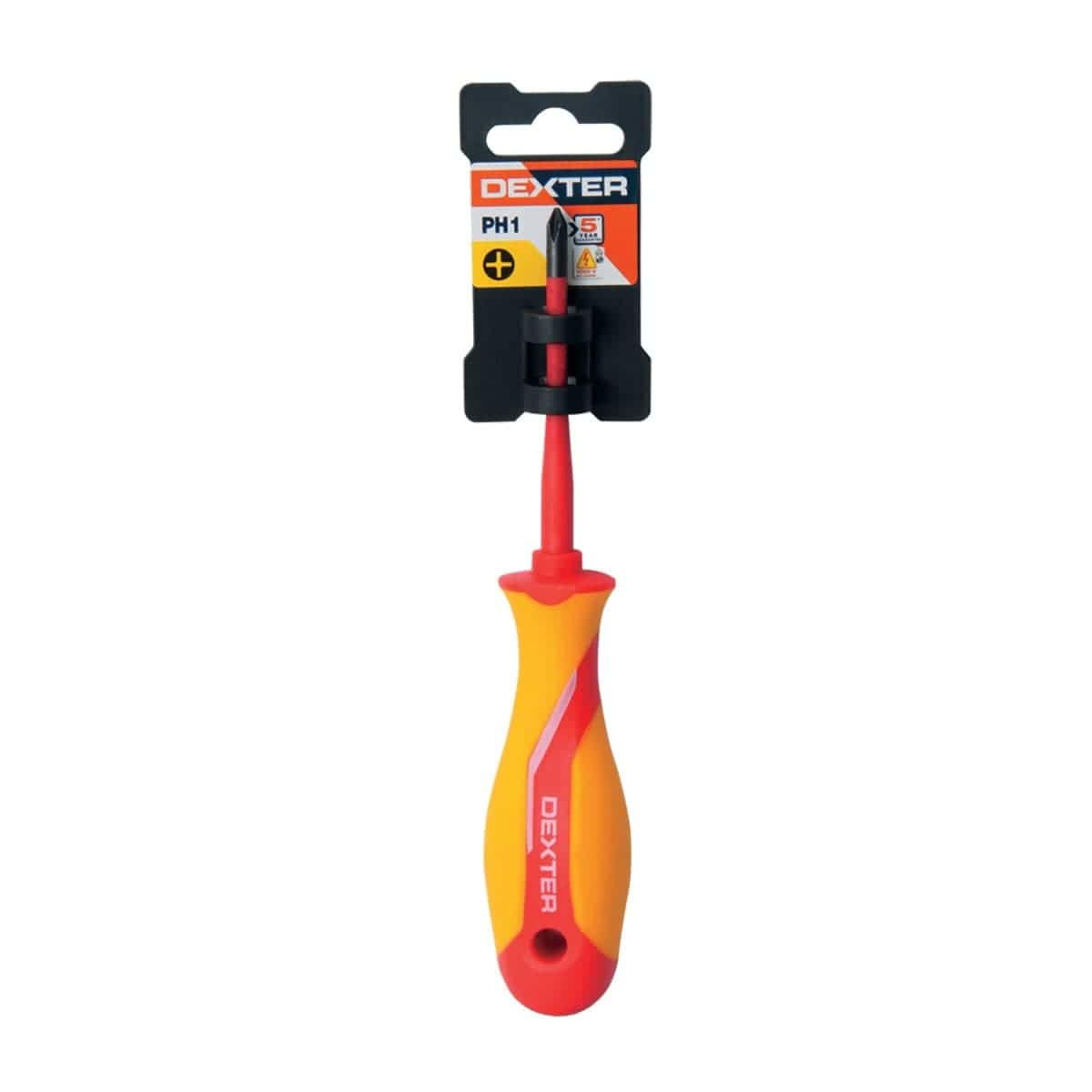 Bricocenter DEXTER INSULATED CROSSHEAD SCREWDRIVER, PH MARK 1X80MM, CHROME VANADIUM